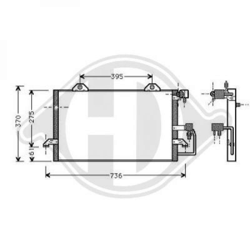 DIEDERICHS Condenser, air conditioning DIEDERICHS Climate