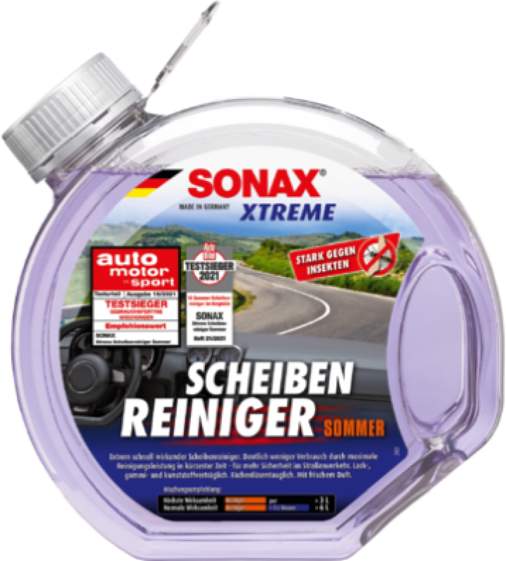 SONAX Cleaner, window cleaning system XTREME Windscreen Wash ready-to-use