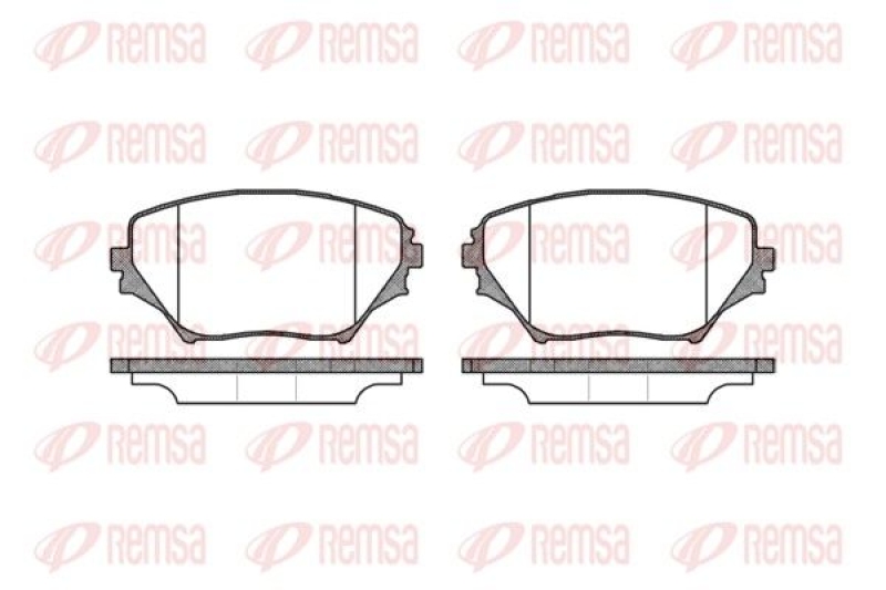 REMSA Brake Pad Set, disc brake