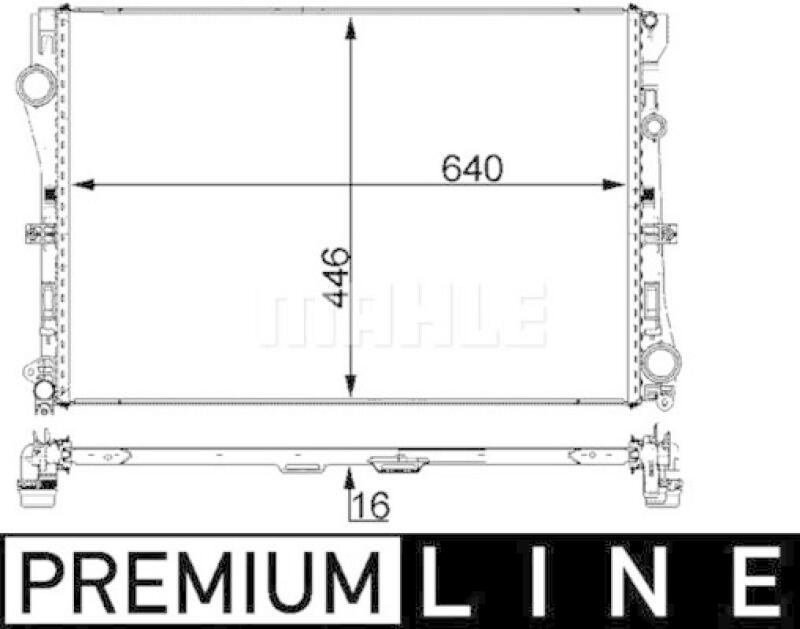 MAHLE Radiator, engine cooling BEHR *** PREMIUM LINE ***