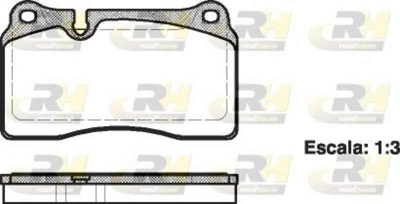 ROADHOUSE Brake Pad Set, disc brake