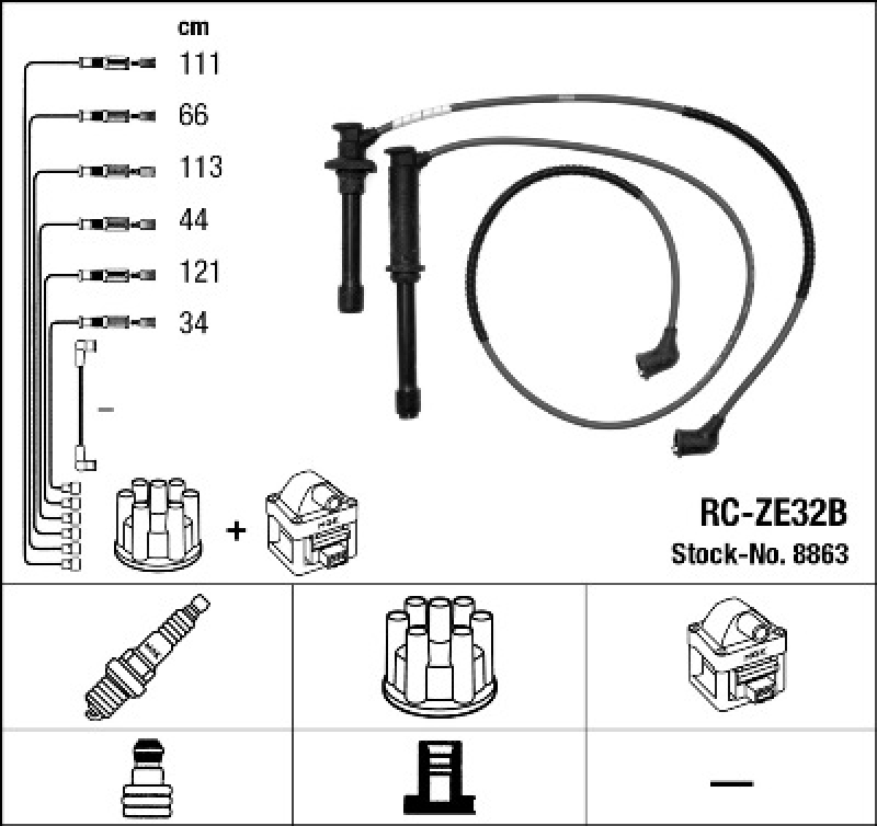 NGK Ignition Cable Kit