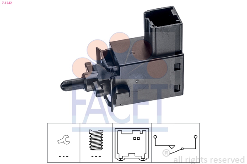 FACET Switch, clutch control (cruise control) Made in Italy - OE Equivalent