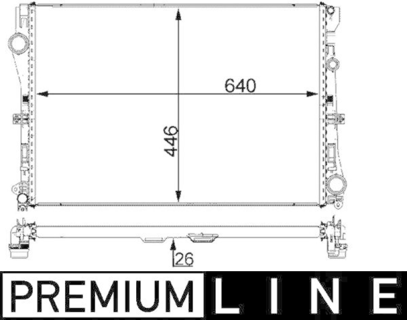 MAHLE Kühler, Motorkühlung BEHR *** PREMIUM LINE ***