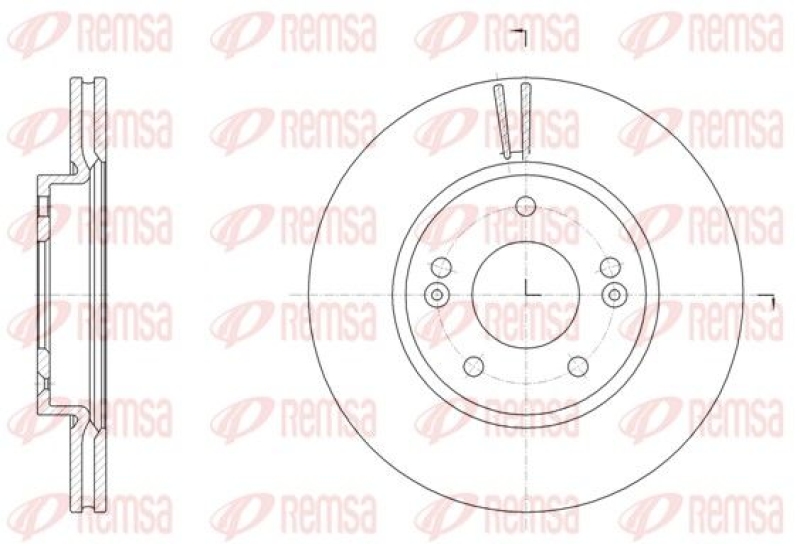 2x REMSA Brake Disc