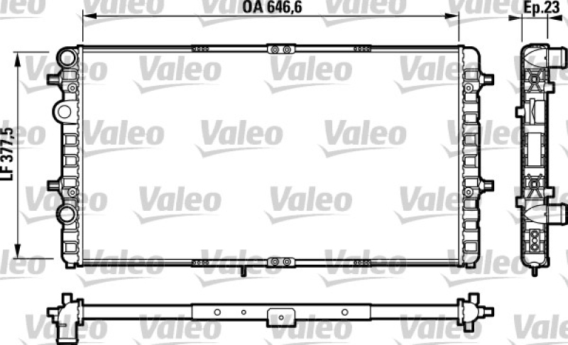 VALEO Radiator, engine cooling