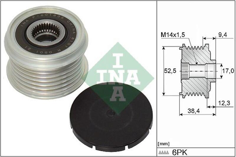 INA Alternator Freewheel Clutch