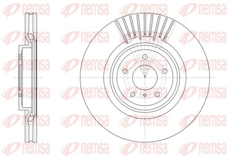 2x REMSA Brake Disc