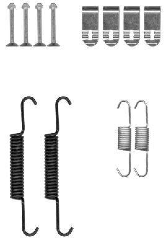 TEXTAR Accessory Kit, parking brake shoes