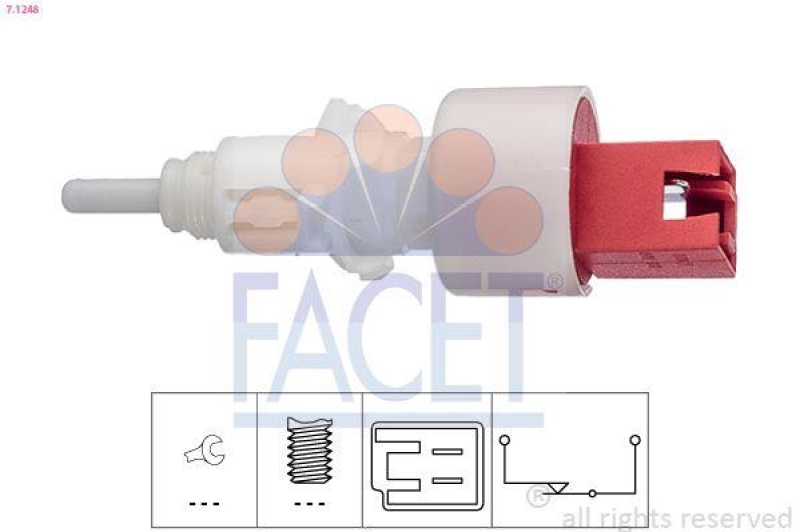 FACET Schalter, Kupplungsbet&auml;tigung (GRA) Made in Italy - OE Equivalent