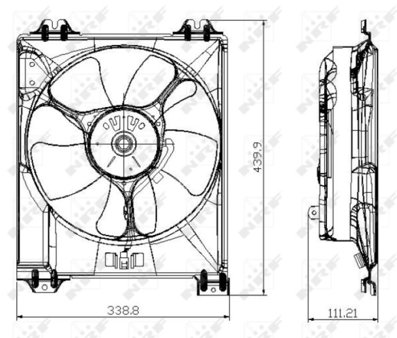 NRF Fan, radiator