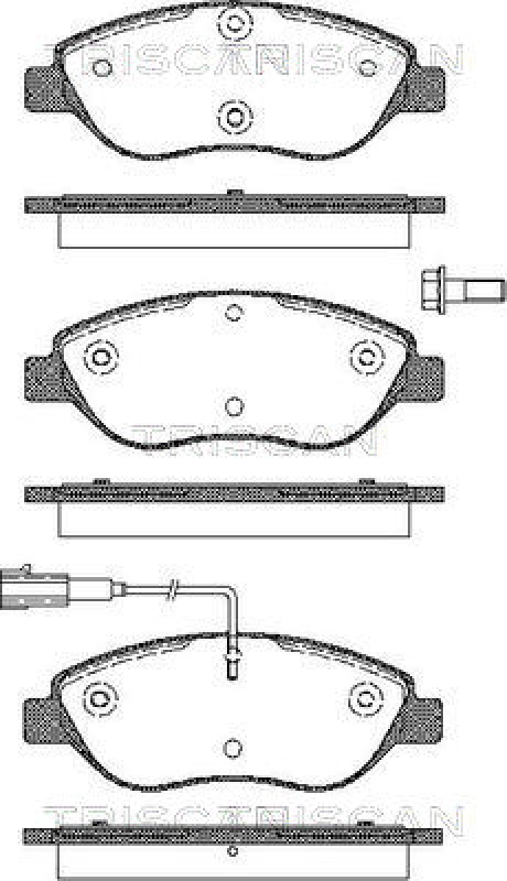 TRISCAN Brake Pad Set, disc brake