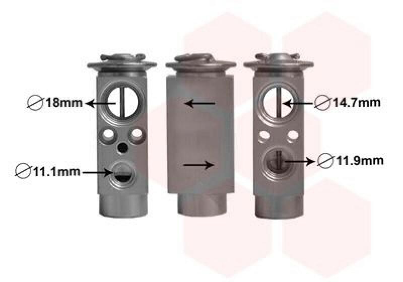 VAN WEZEL Expansionsventil, Klimaanlage