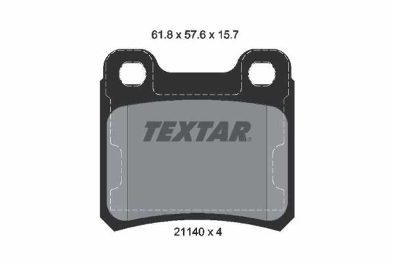 TEXTAR Brake Pad Set, disc brake Q+