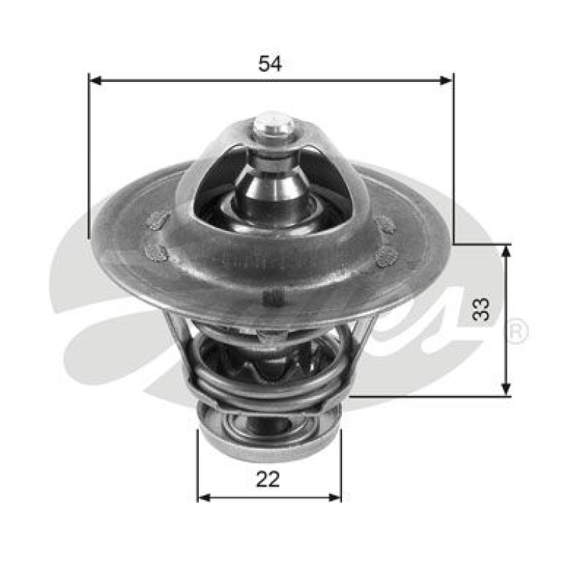 GATES Thermostat, coolant