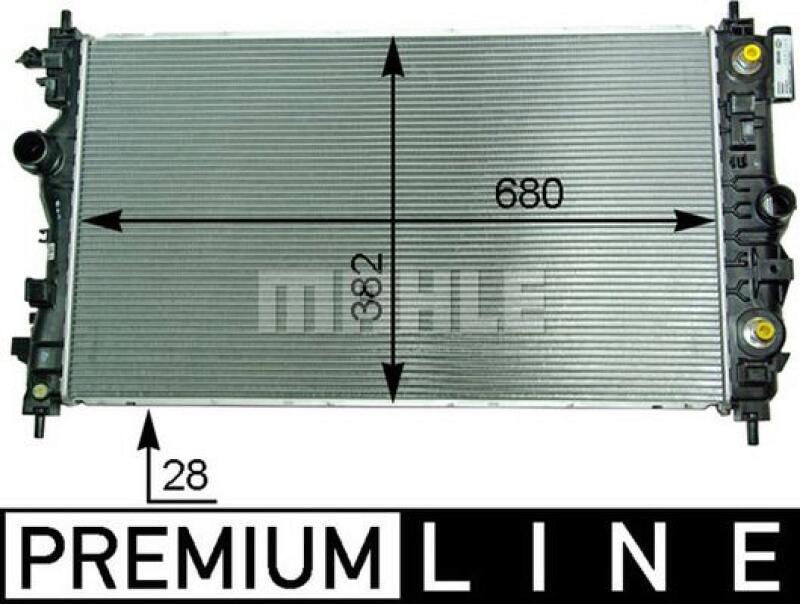 MAHLE Radiator, engine cooling BEHR *** PREMIUM LINE ***