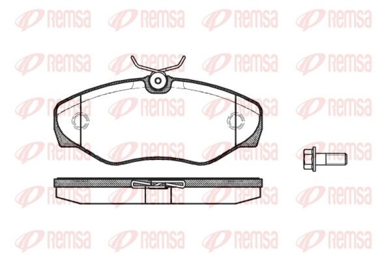 REMSA Brake Pad Set, disc brake