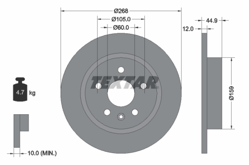 Textar Pro Bremsscheiben Ø300 +Beläge vorne passend für OPEL ASTRA J Caravan 1.4