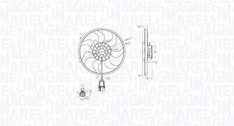 MAGNETI MARELLI Lüfter, Motorkühlung