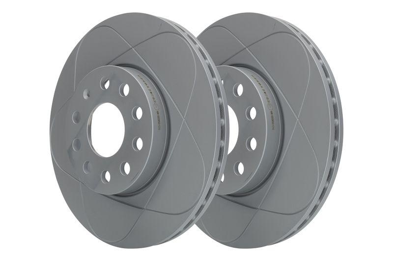 2x ATE Powerdisc Bremsscheiben Ø288mm + Beläge vorne passend für VW Golf V 1.4