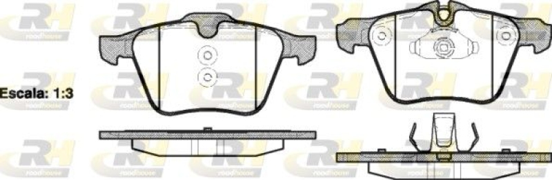 ROADHOUSE Brake Pad Set, disc brake