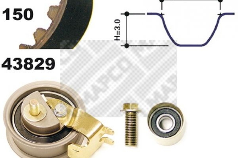 MAPCO Timing Belt Set