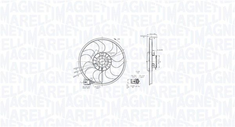 MAGNETI MARELLI Lüfter, Motorkühlung