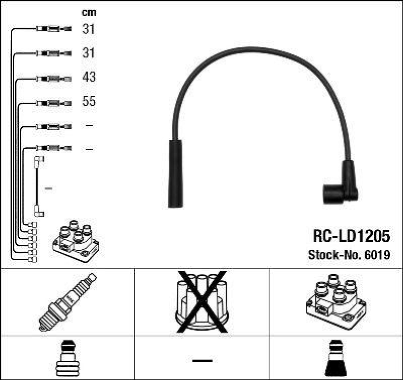 NGK Ignition Cable Kit