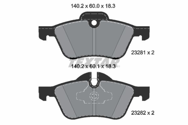 TEXTAR Brake Pad Set, disc brake epad