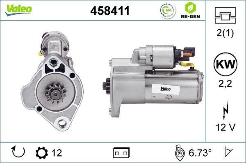 VALEO Starter VALEO RE-GEN REMANUFACTURED