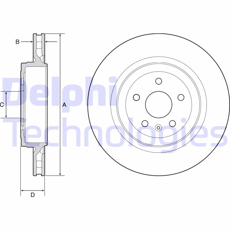 2x DELPHI Bremsscheibe