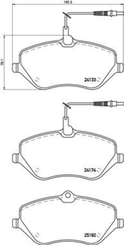 2x Brembo Bremscheibe Ø330mm + Beläge vorne passend für PEUGEOT 407 SW 2.2