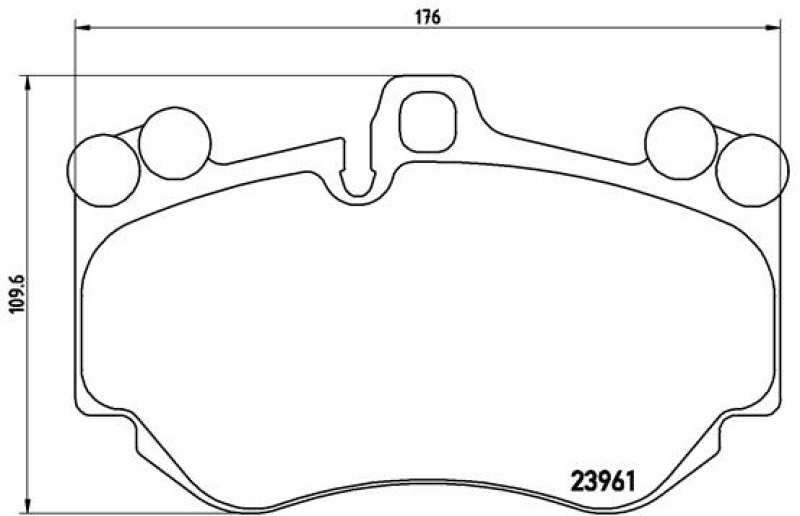 BREMBO Brake Pad Set, disc brake PRIME LINE