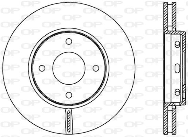 2x OPEN PARTS Bremsscheibe