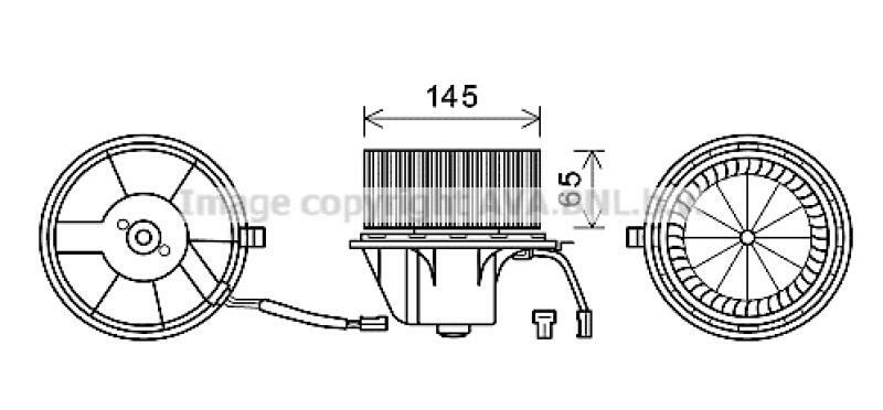 AVA QUALITY COOLING Electric Motor, interior blower