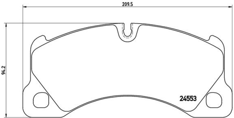 BREMBO Bremsbelagsatz, Scheibenbremse PRIME LINE