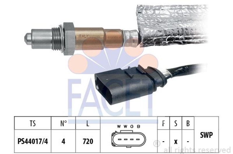 FACET Lambda Sensor Made in Italy - OE Equivalent