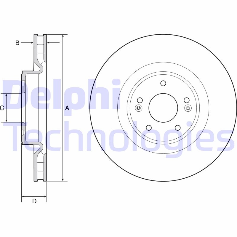 2x DELPHI Bremsscheibe