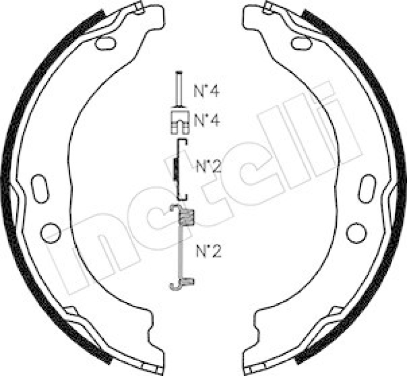 METELLI Bremsbackensatz, Feststellbremse