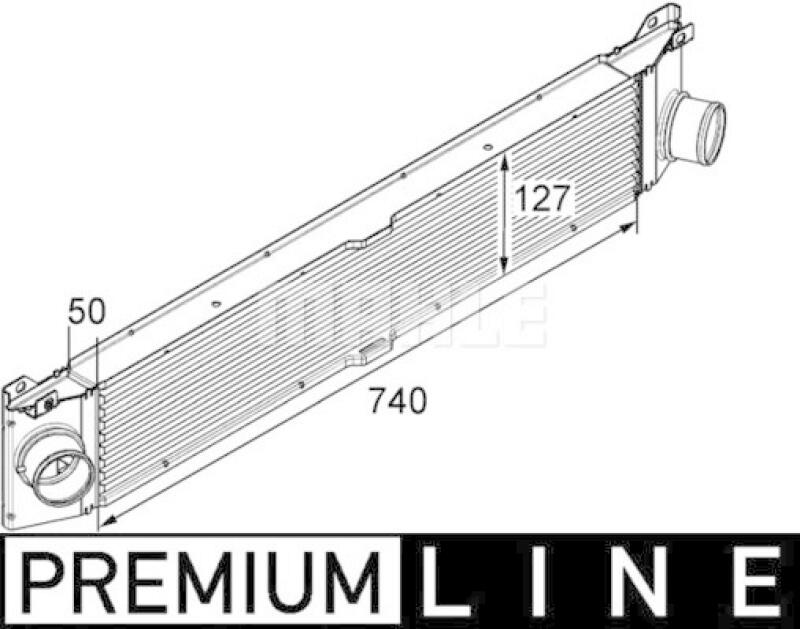 MAHLE Ladeluftkühler BEHR *** PREMIUM LINE ***