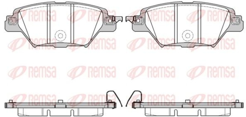 REMSA Brake Pad Set, disc brake