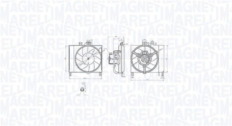 MAGNETI MARELLI Lüfter, Motorkühlung