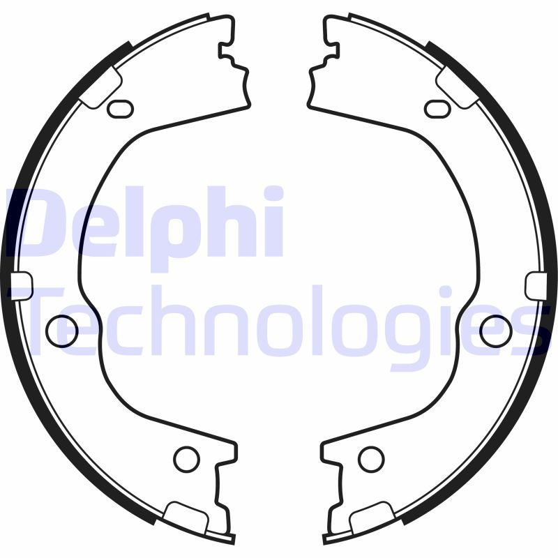 DELPHI Brake Shoe Set, parking brake