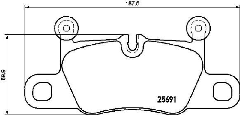 BREMBO Bremsbelagsatz, Scheibenbremse PRIME LINE