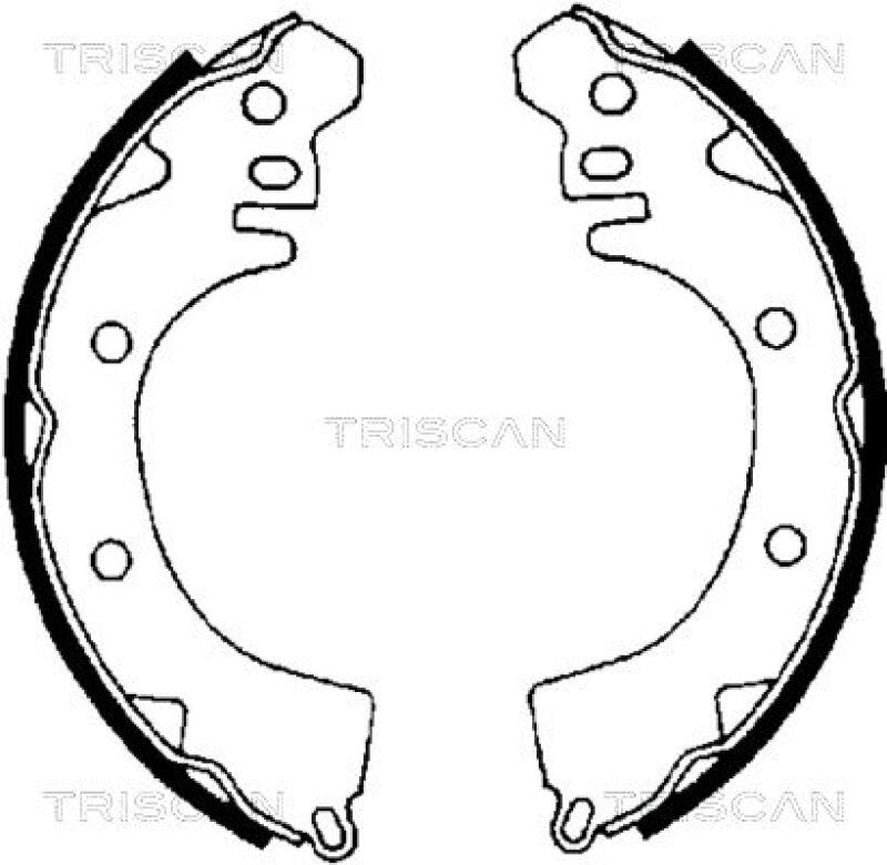 TRISCAN Brake Shoe Set