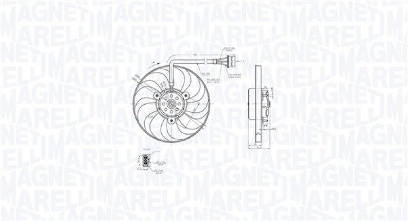 MAGNETI MARELLI Lüfter, Motorkühlung