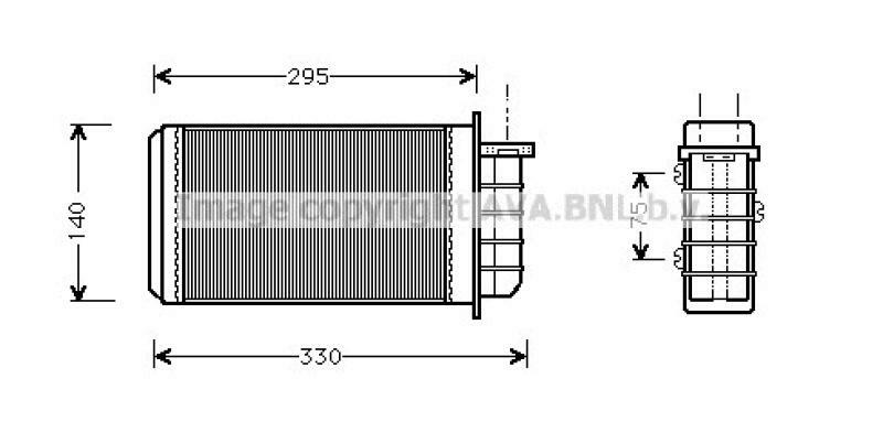 AVA QUALITY COOLING Wärmetauscher, Innenraumheizung