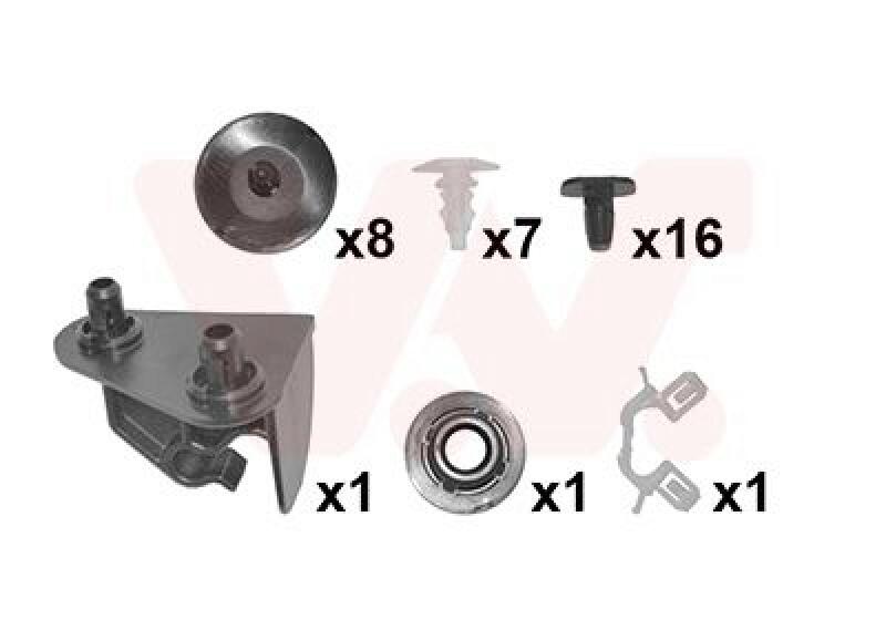 VAN WEZEL Mounting Kit, bonnet