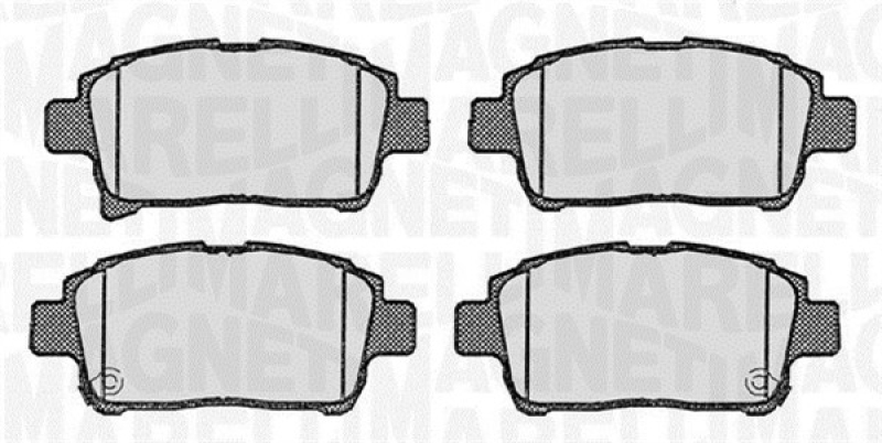 MAGNETI MARELLI Brake Pad Set, disc brake