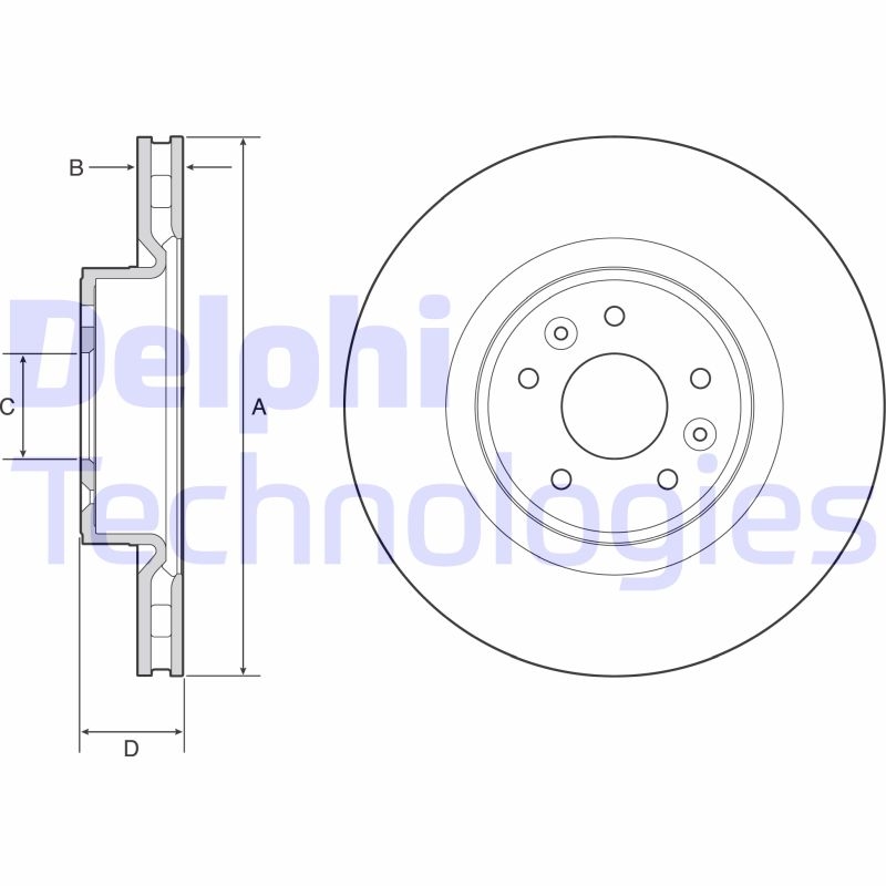 2x DELPHI Bremsscheibe